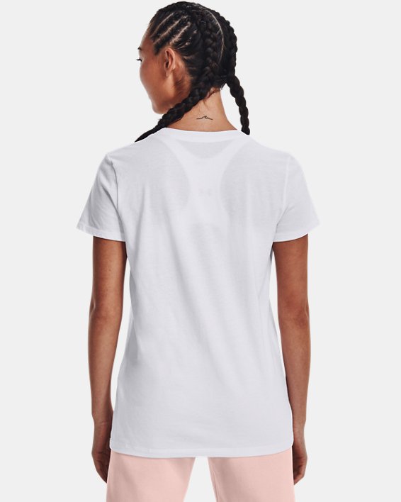 Camiseta de manga corta UA Gradient Pill para mujer, White, pdpMainDesktop image number 1